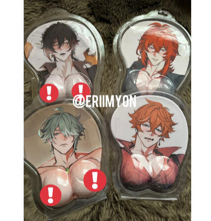 3D mousepad w/ wrist support [BoobyPad] Genshin Impact