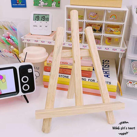 Oumi 21*29cm iPad Holder Stand Wooden Large Bracket Wood Photo Frame Photocard Pad Easel
